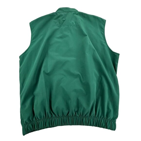 FootJoy Green Golf Vest with Mock Neck and Quarter-Zip - Picture 3 of 9